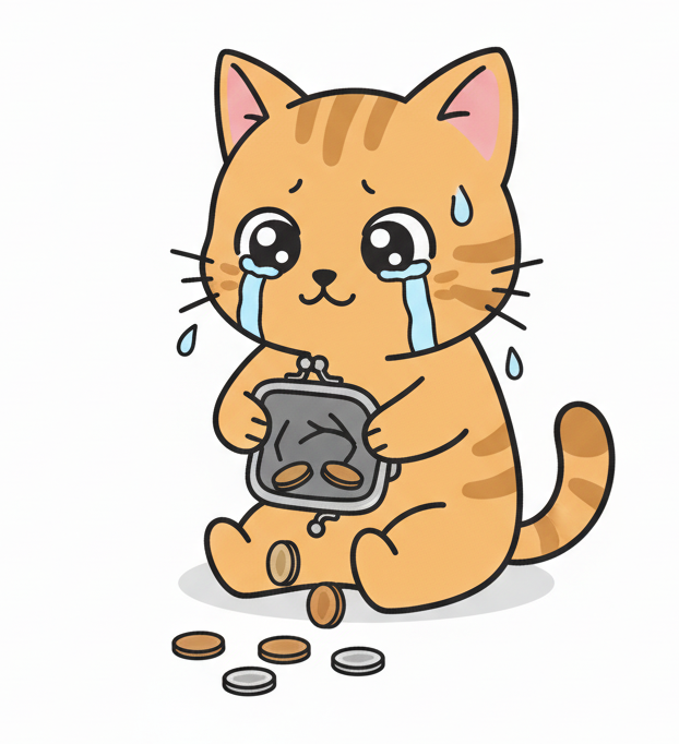 お金が無い猫